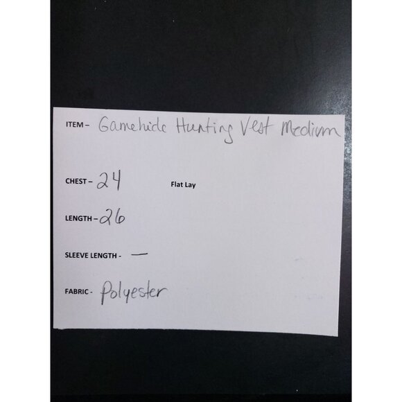 Gamehide Hunting Vest Men's Size Medium Orange Game Pocket - Picture 7 of 7